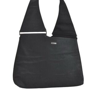 Gucci Vintage Satin Shoulder Bag – Silver Bar Detail